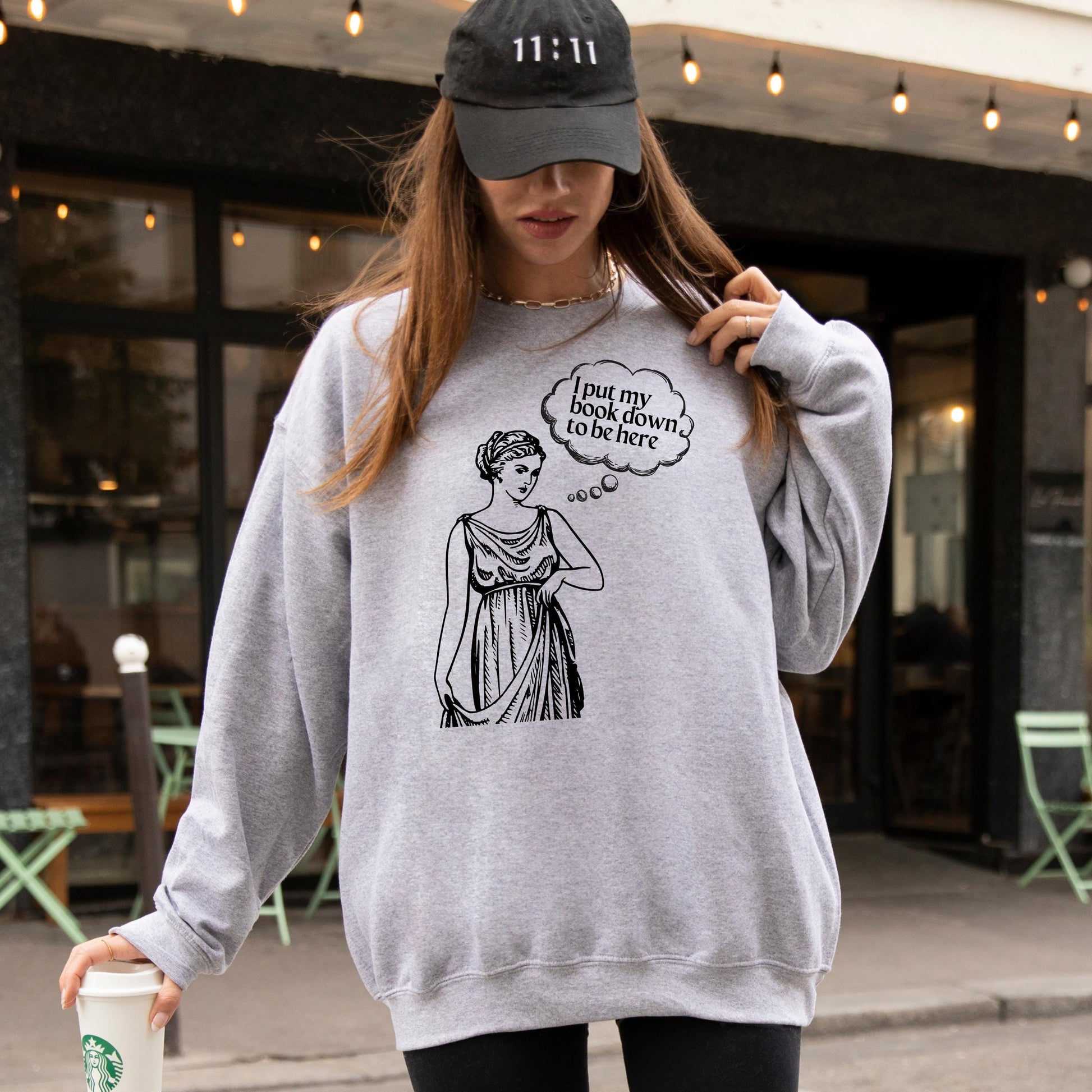 Vintage I Put My Book Down To Be Here Sweatshirt | T-Shirt ywd4kc-br.myshopify.com