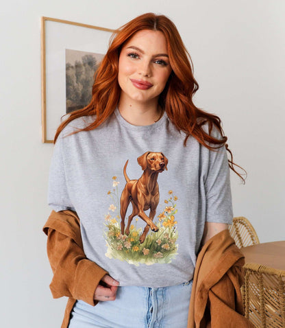 Vizsla Meadow T-Shirt ywd4kc-br.myshopify.com