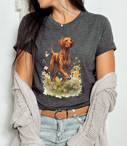Vizsla Meadow T-Shirt ywd4kc-br.myshopify.com