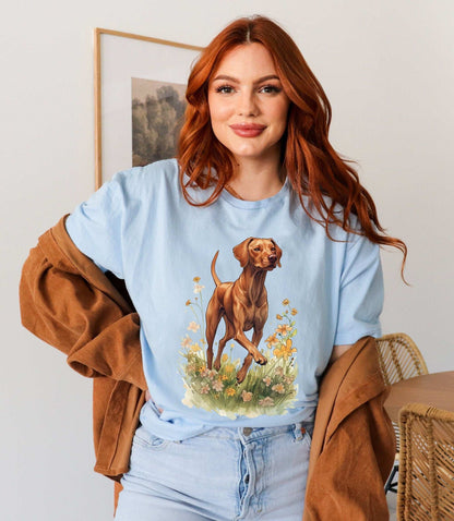Vizsla Meadow T-Shirt ywd4kc-br.myshopify.com