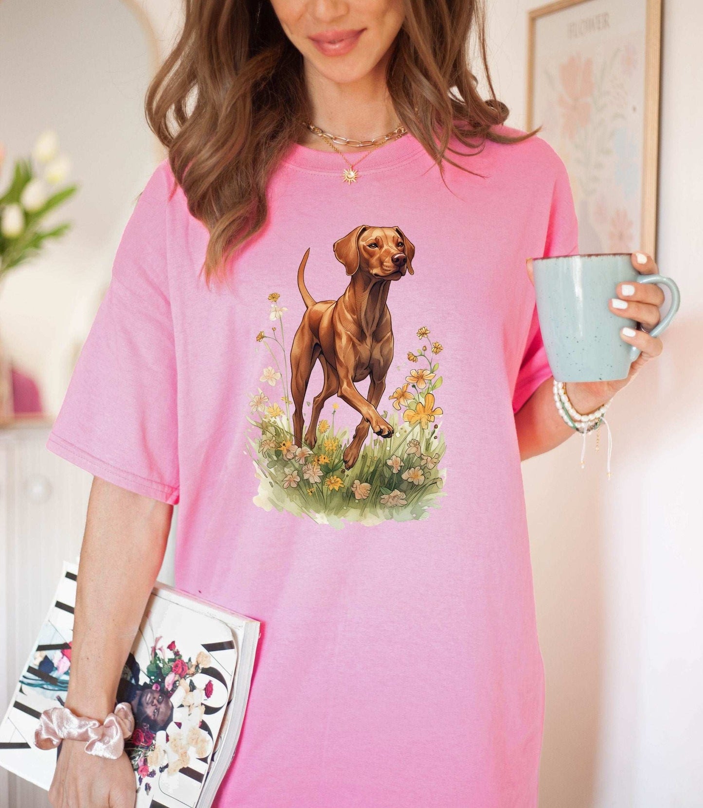 Vizsla Meadow T-Shirt ywd4kc-br.myshopify.com