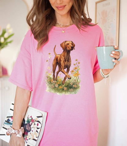 Vizsla Meadow T-Shirt ywd4kc-br.myshopify.com