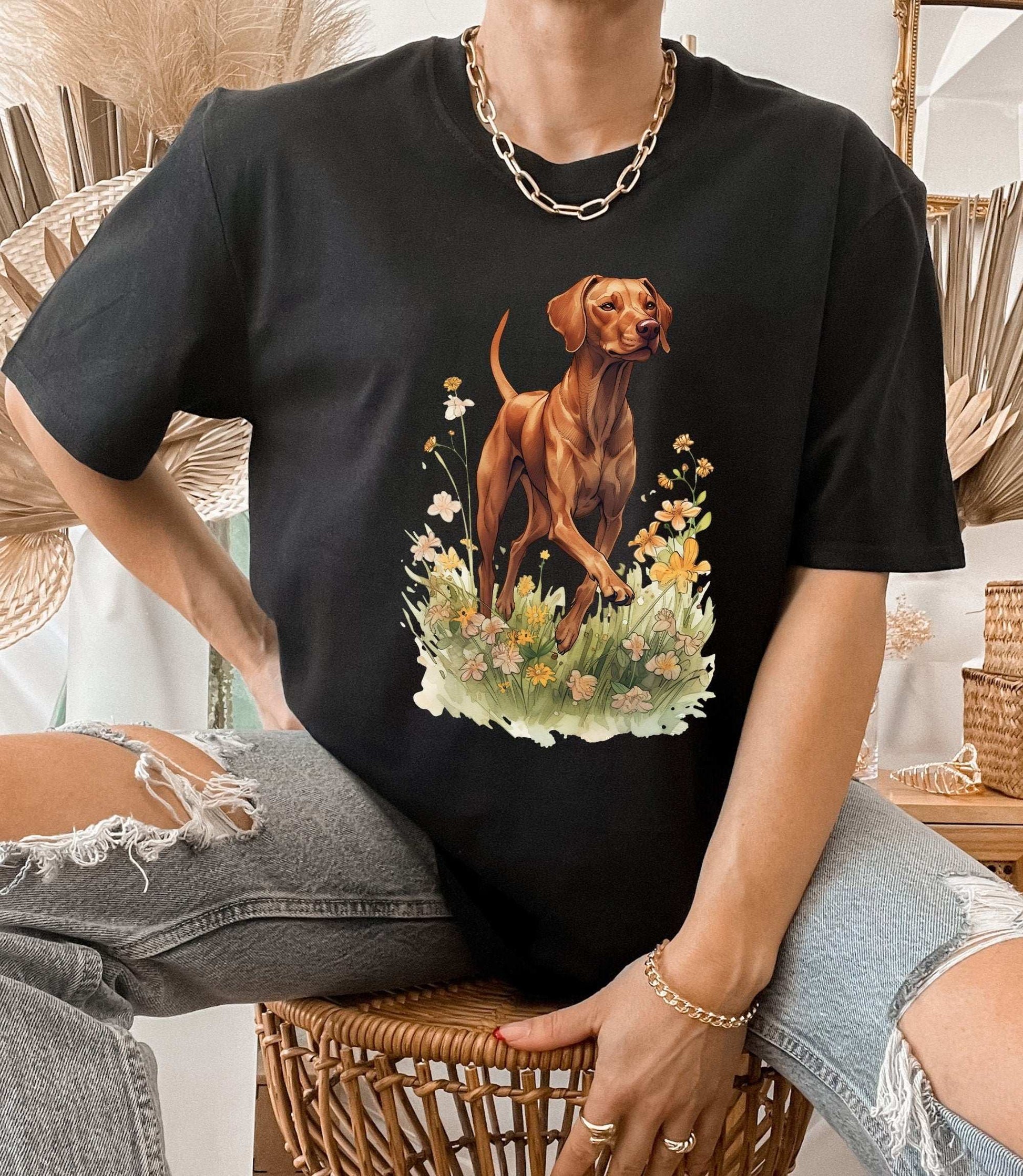 Vizsla Meadow T-Shirt ywd4kc-br.myshopify.com