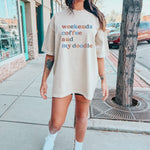 Weekends Coffee And My Doodle T-Shirt ywd4kc-br.myshopify.com