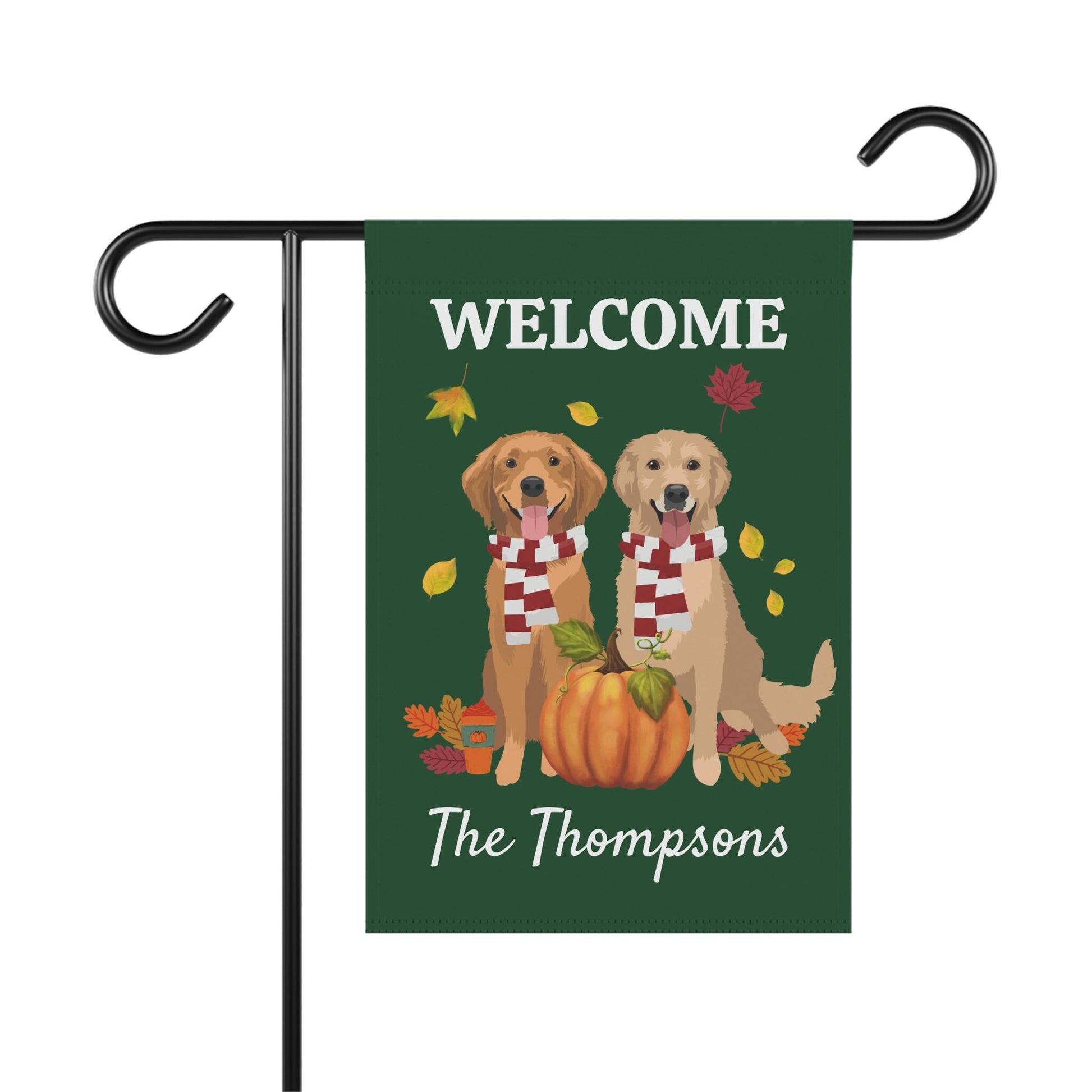 Welcome Fall Golden Retriever Garden Flag ywd4kc-br.myshopify.com