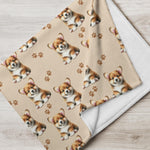 Welsh Corgi Puppy Blanket ywd4kc-br.myshopify.com