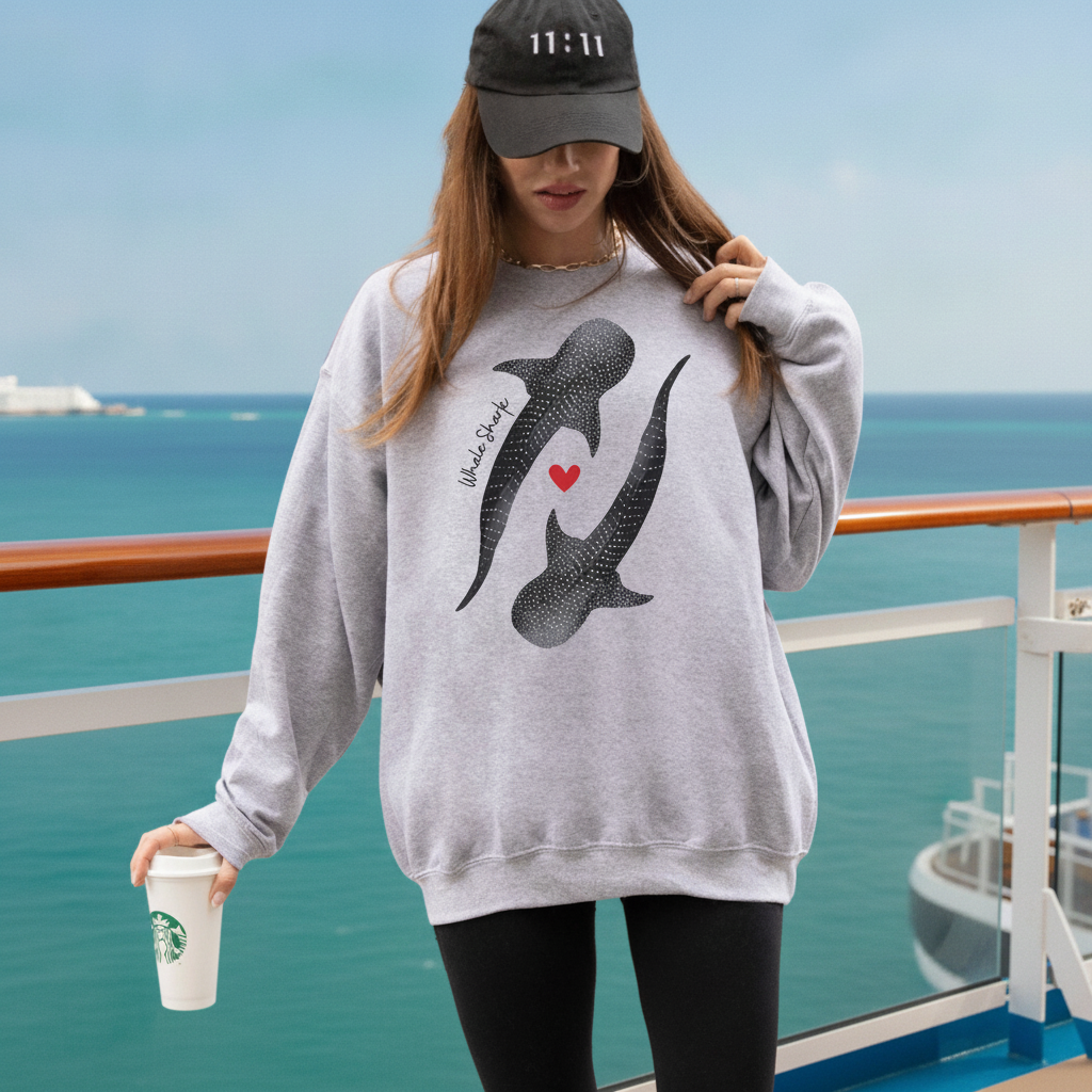 Love whale sharks sweatshirt