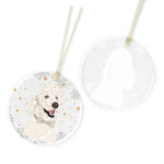 White Poodle Christmas Ornament ywd4kc-br.myshopify.com