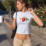 Wild Strawberry Baby Tee | Cutecore Trends ywd4kc-br.myshopify.com