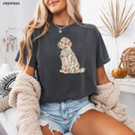 Wildflower Golden Doodle Dog Shirt ywd4kc-br.myshopify.com