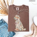 Wildflower Golden Doodle Dog Shirt ywd4kc-br.myshopify.com