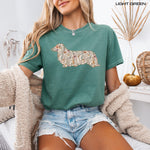 Wildflower Long Haired Dachshund Dog Shirt ywd4kc-br.myshopify.com