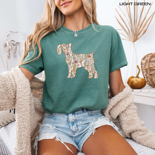 Wildflower Miniature Schnauzer Shirt ywd4kc-br.myshopify.com