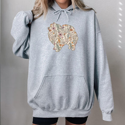 Wildflower Pomeranian Spitz Hoodie ywd4kc-br.myshopify.com