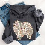 Wildflower Pomeranian Spitz Hoodie ywd4kc-br.myshopify.com