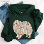 Wildflower Pomeranian Spitz Hoodie ywd4kc-br.myshopify.com