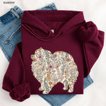 Wildflower Pomeranian Spitz Hoodie ywd4kc-br.myshopify.com