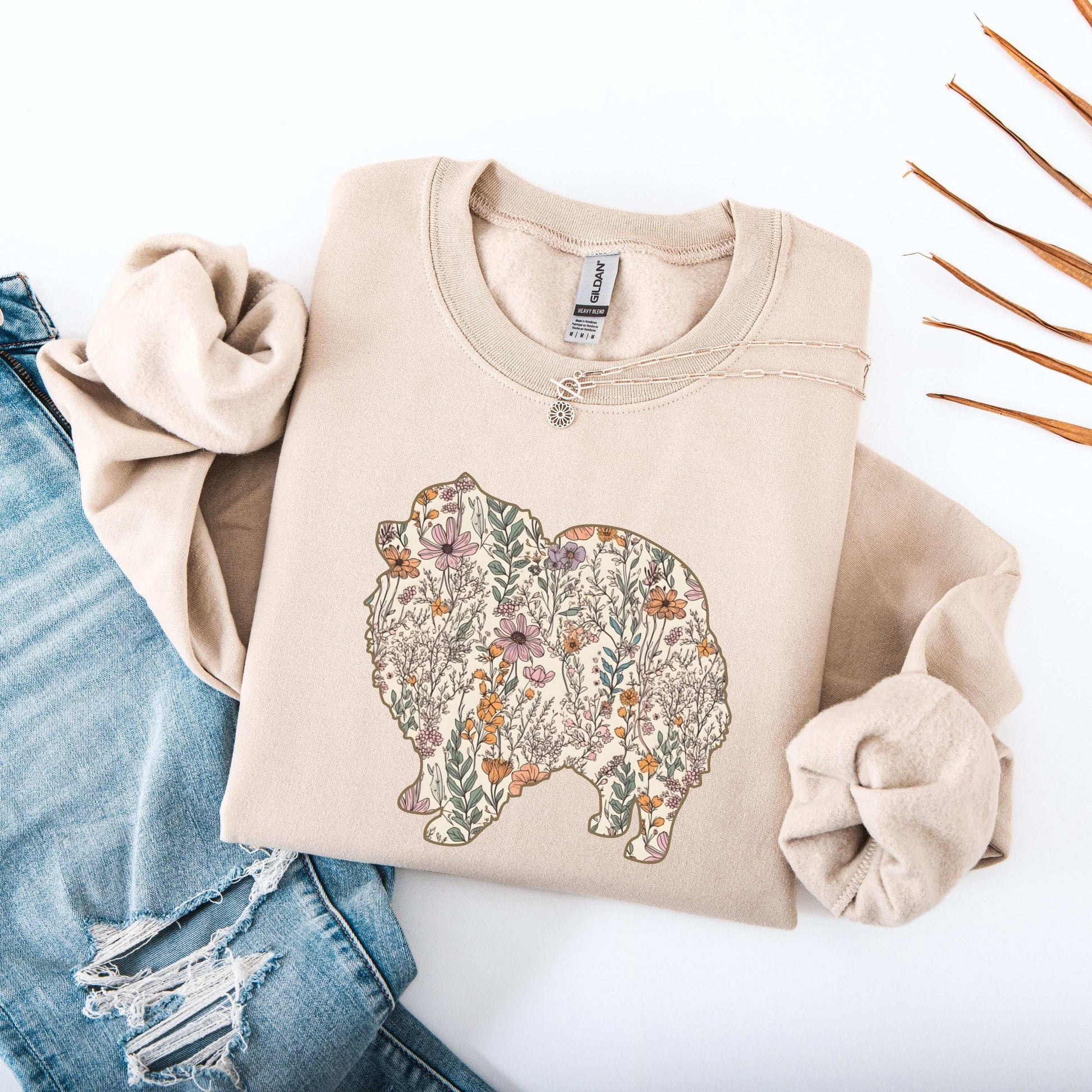 Wildflower Pomeranian Spitz Shirt ywd4kc-br.myshopify.com