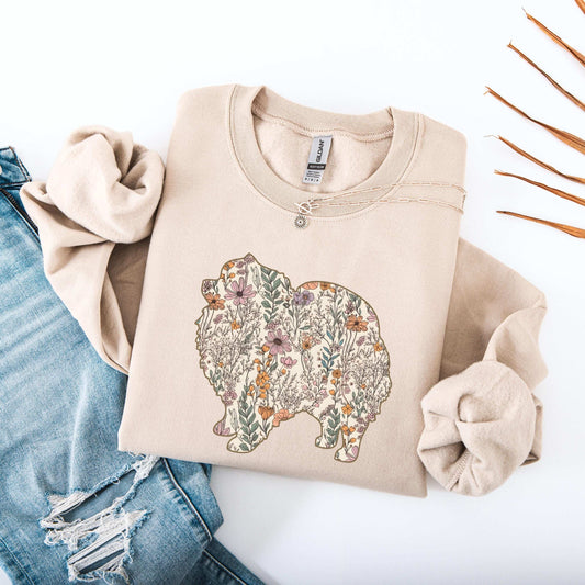 Wildflower Pomeranian Spitz Shirt ywd4kc-br.myshopify.com