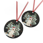 Winter Goldendoodle Ornament | Metal ywd4kc-br.myshopify.com