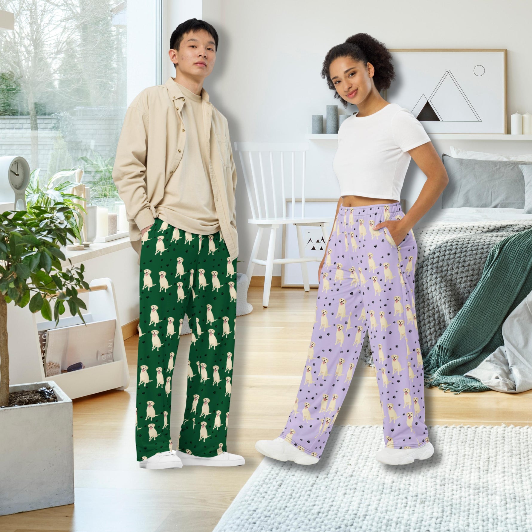 Yellow Labrador Pajama Pants | Inclusive Sizing ywd4kc-br.myshopify.com