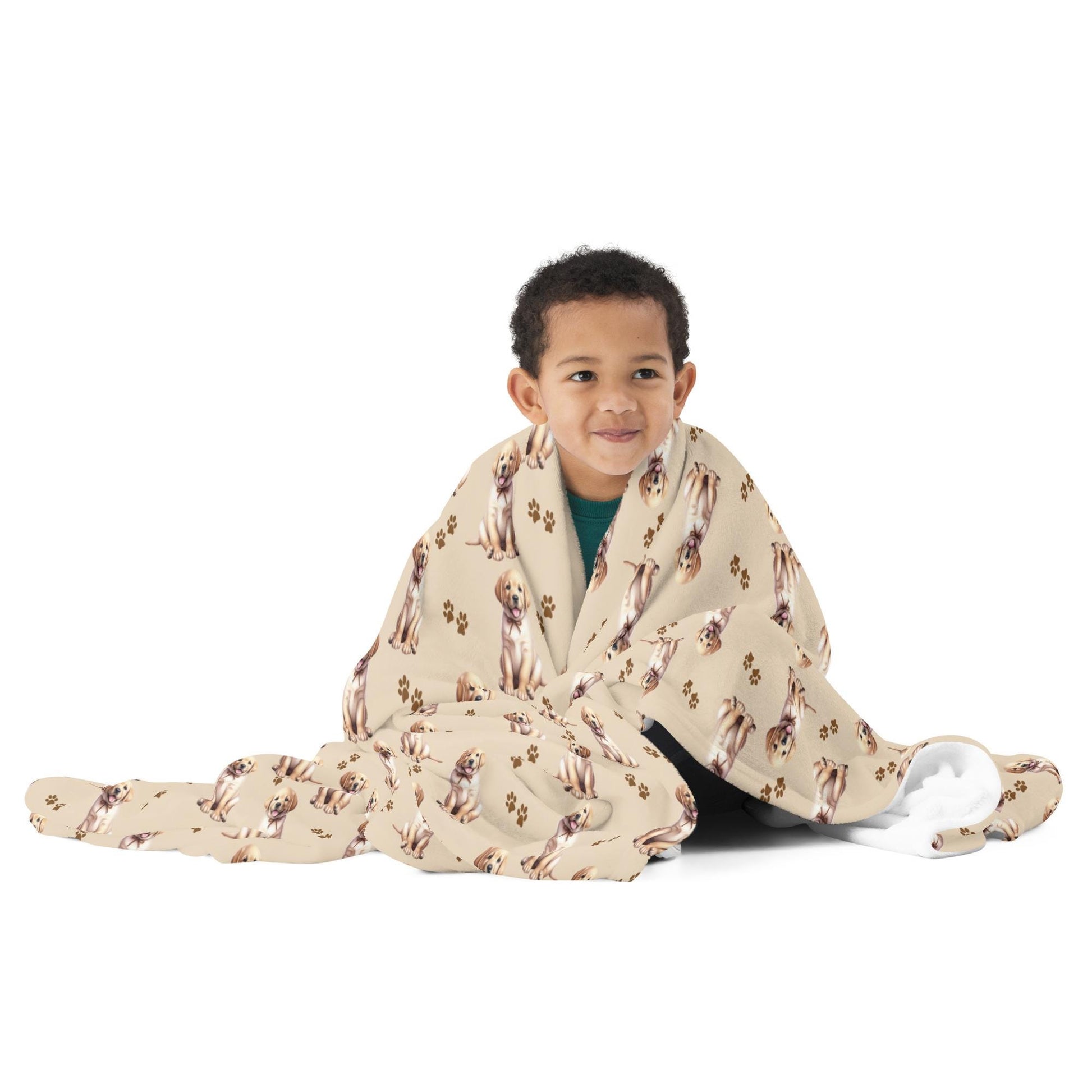 Yellow Labrador Puppy Blanket ywd4kc-br.myshopify.com