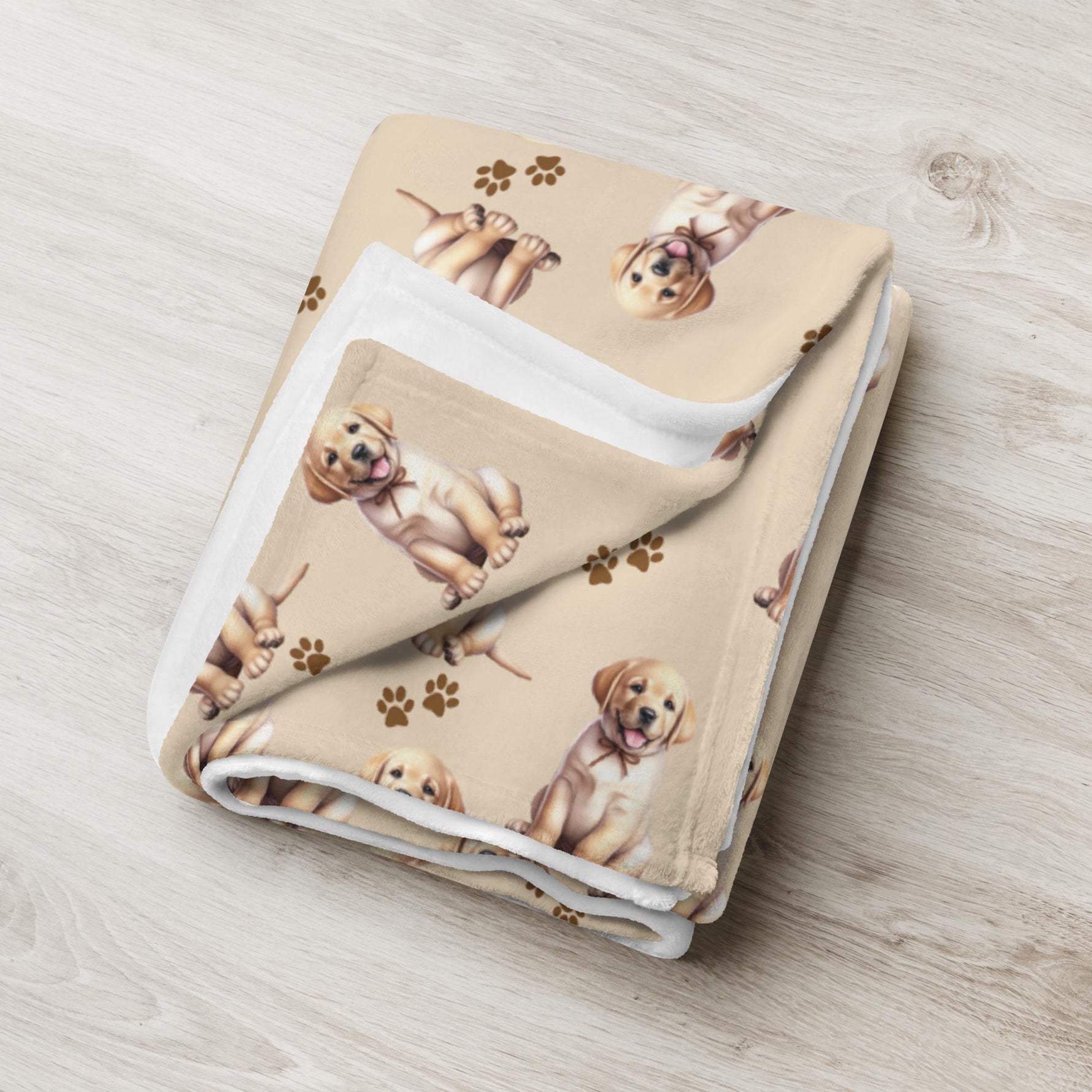 Yellow Labrador Puppy Blanket ywd4kc-br.myshopify.com