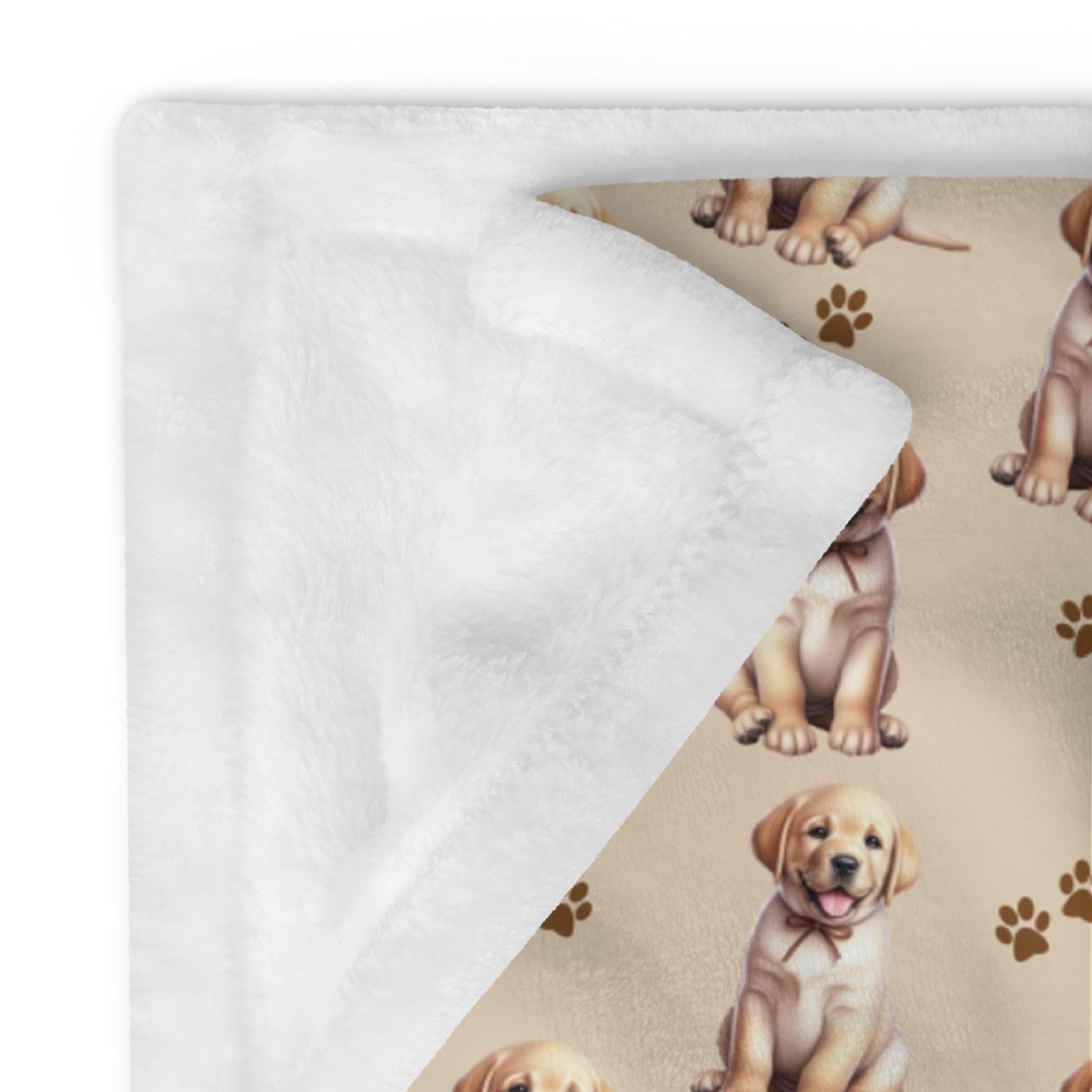 Yellow Labrador Puppy Blanket ywd4kc-br.myshopify.com