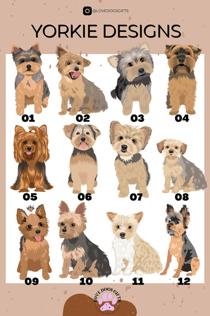 Yorkshire Terrier Tumbler Glass ywd4kc-br.myshopify.com