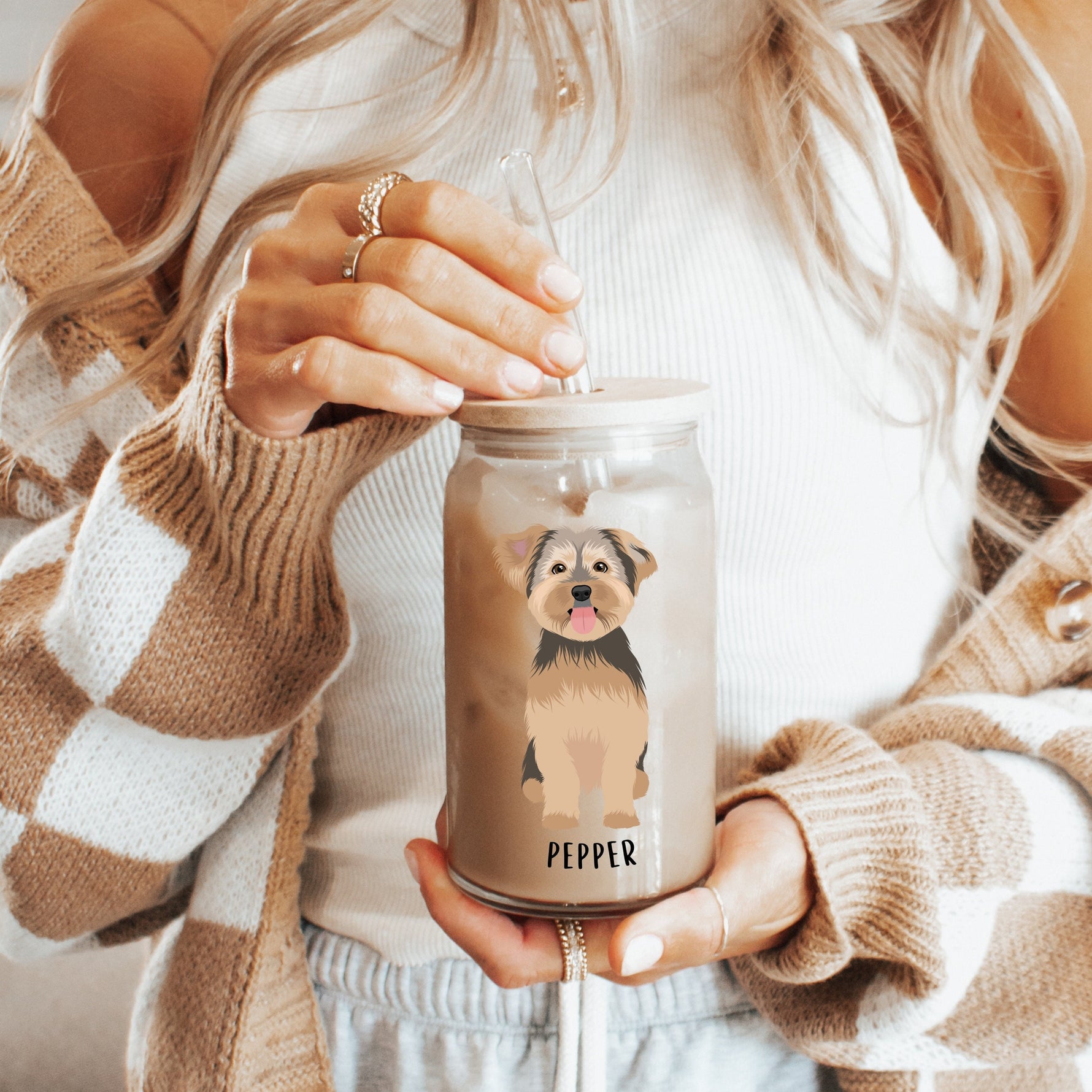 Yorkshire Terrier Tumbler Glass ywd4kc-br.myshopify.com