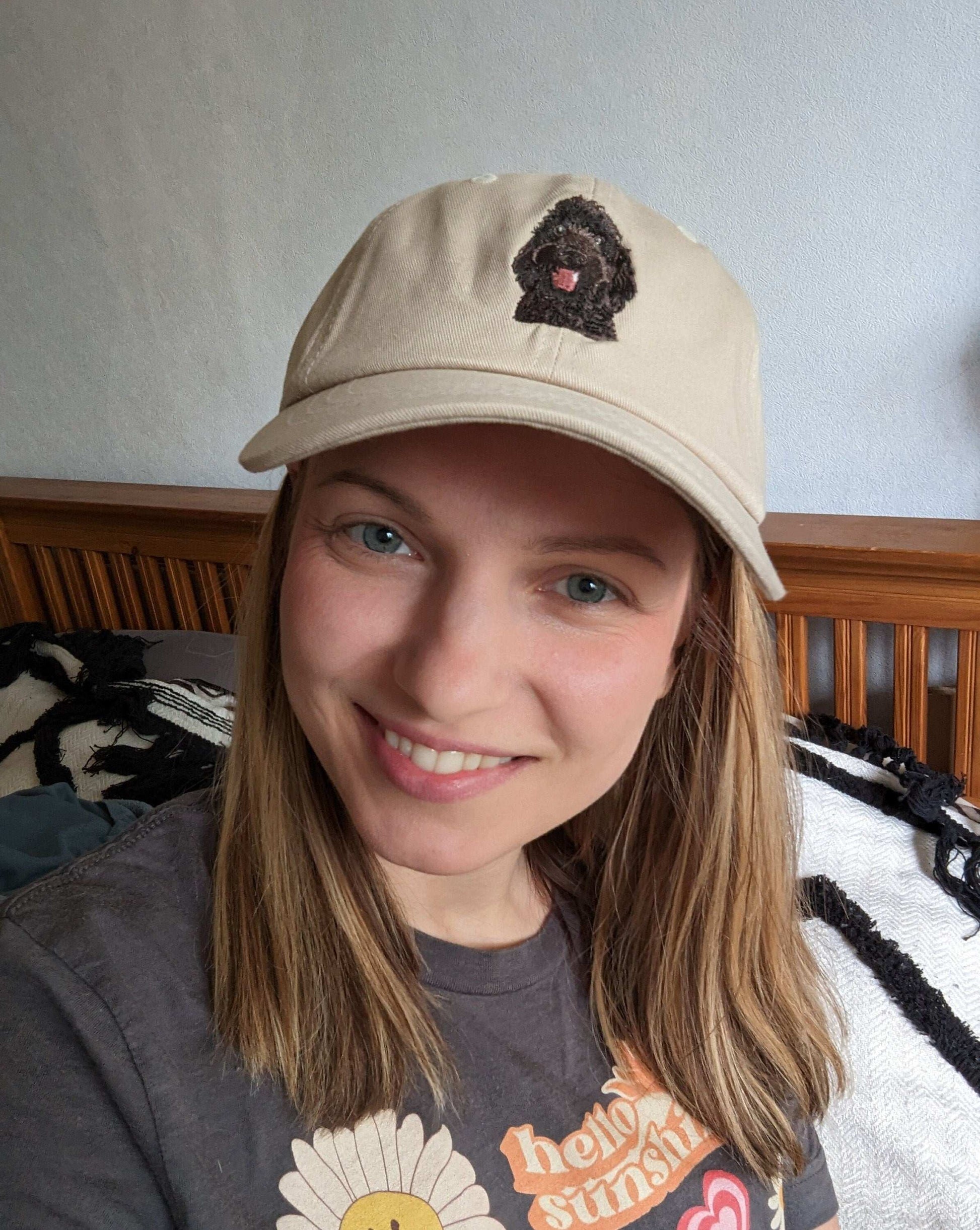 Black Goldendoodle Hat Embroidered, Labradoodle Dad Hat, Golden doodle Gift, i love doodles, doodle hat, doodle baseball cap, trucker hat