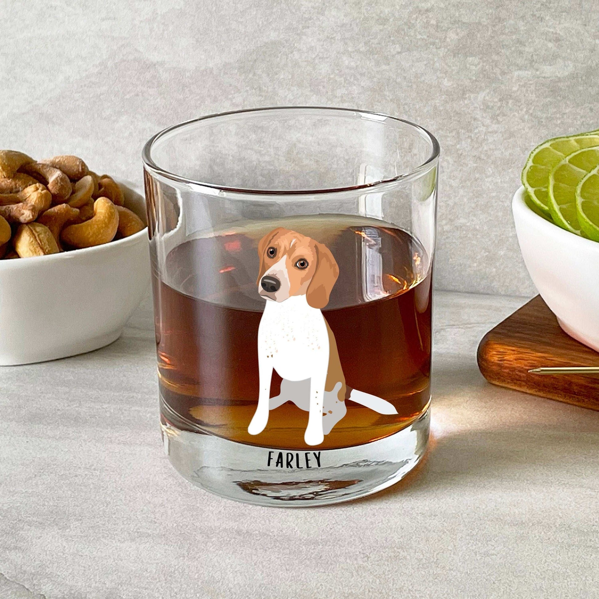 Beagle whiskey glass, beagle gifts, beagle dad gift, wedding gift, beagle welcome drink, husband gifts, boyfriend birthday gift