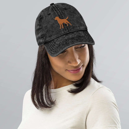Red Fox Labrador Hat, red labrador gift, lab mom hat, labrador dad gift, wife birthday gift, best friend gift for her, labrador lover hat