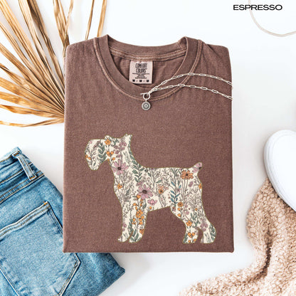 Wildflower Miniature Schnauzer Shirt, schnauzer gift, schnauzer mama sweatshirt, puppy sweater, gift for dog owner, schnauzer breeder gift