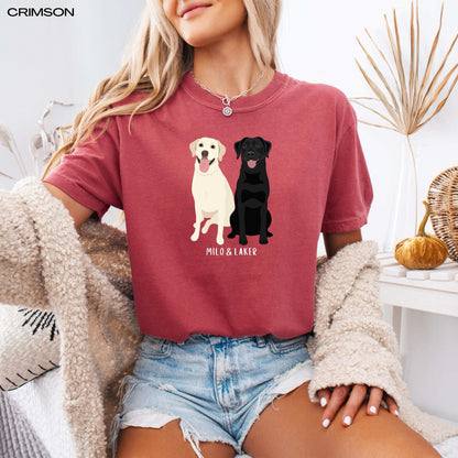 Labrador Retriever Sweatshirt, labrador gift, sister birthday gift, black yellow chocolate red fox labrador hoodie, cute labrador mom shirt
