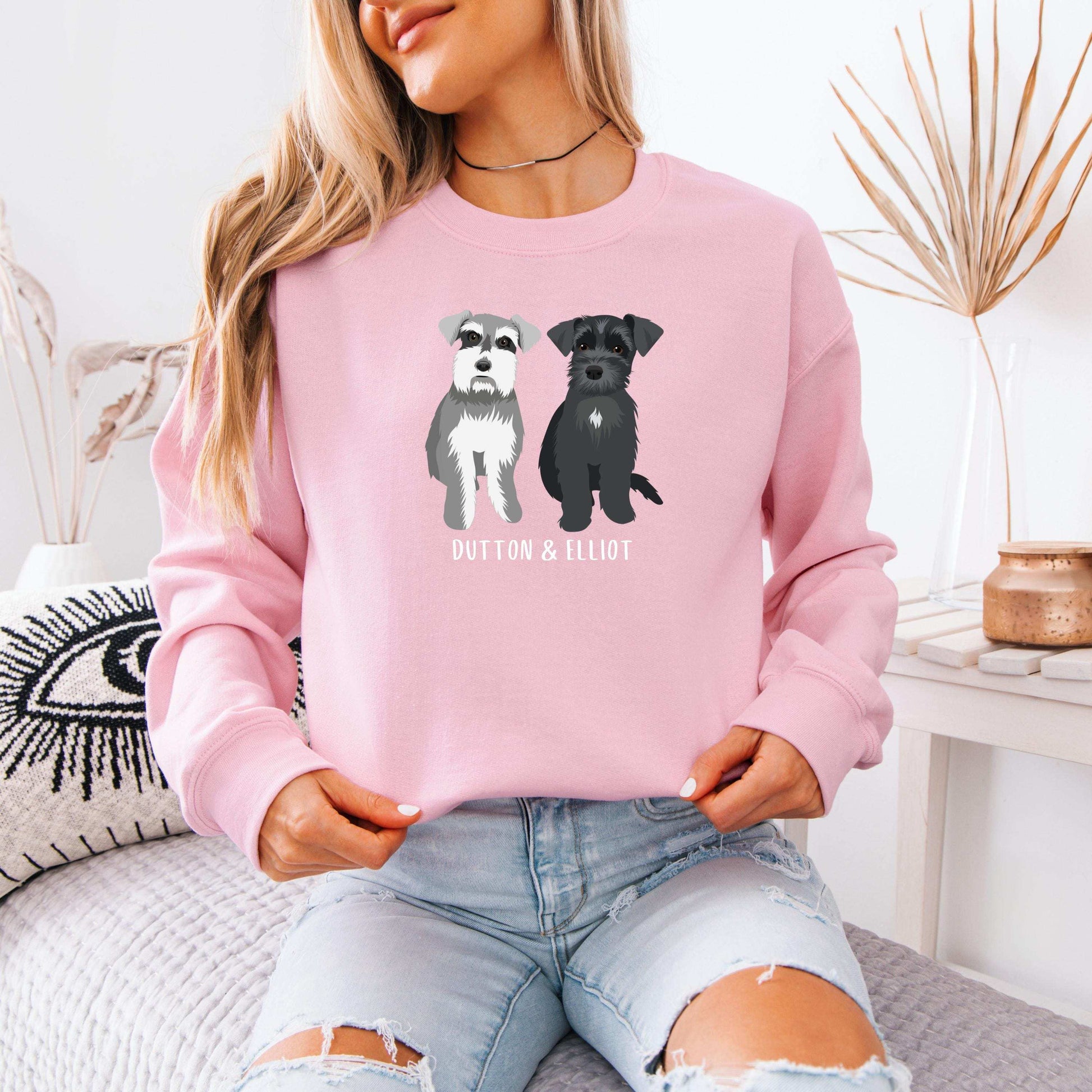 Personalized Miniature Schnauzer Dog Shirt, mama mini schnauzer gift, easter gift for her, black schnauzer dad gift, grandma birthday gift