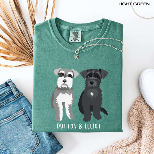 Personalized miniature Schnauzer dog shirt