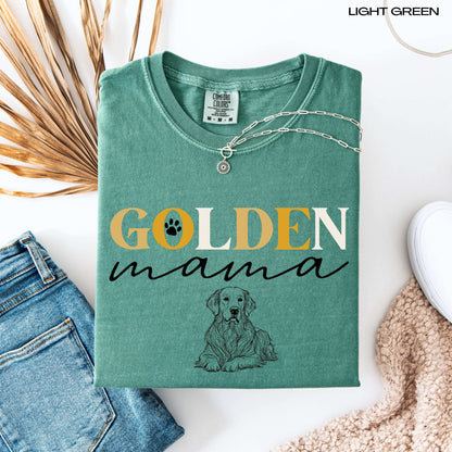 Golden Mama Shirt, golden dog gift, girlfriend birthday gift, golden mama sweatshirt, puppy mom sweater, golden puppy shower gift