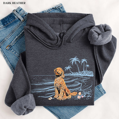 Beach Waves Golden Doodle Dog Shirt