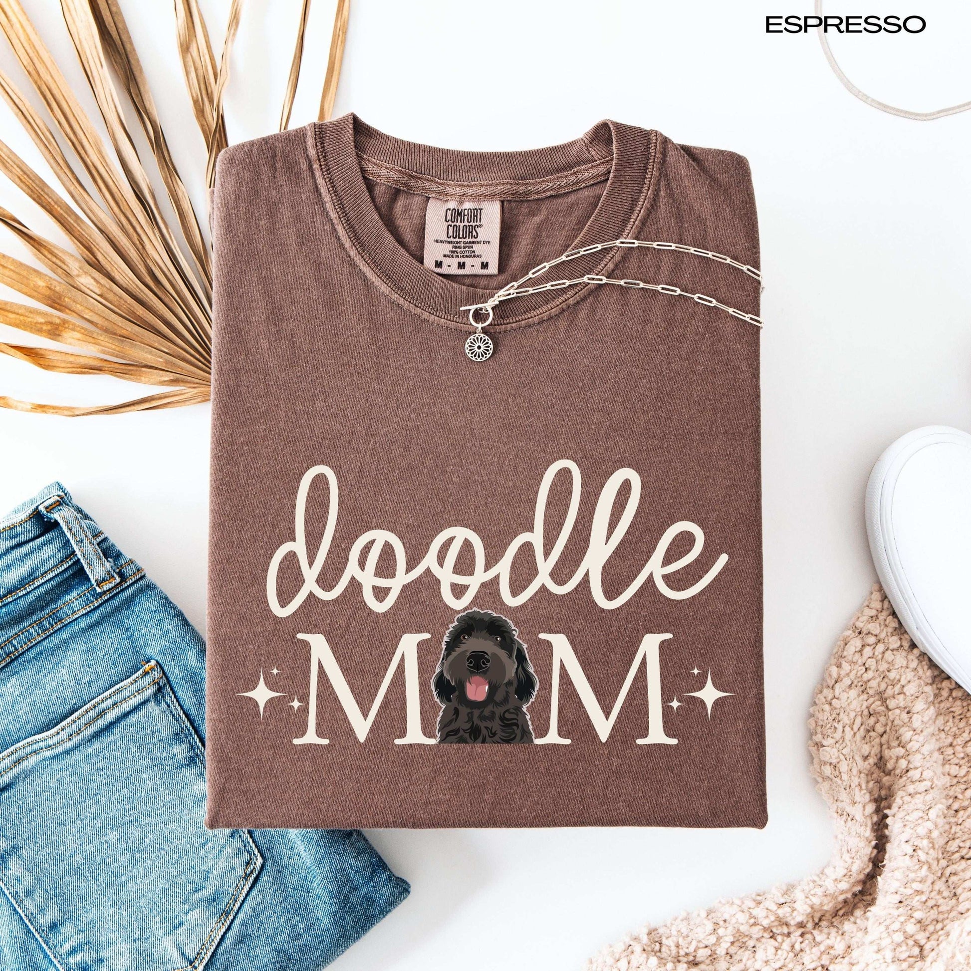 Black golden doodle mama shirt for doodle owners