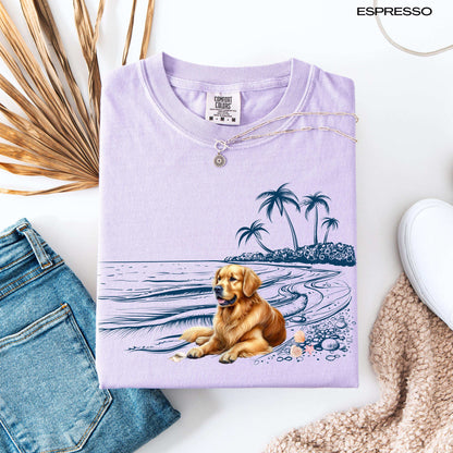 Take me to the beach Golden Retriever dog shirt