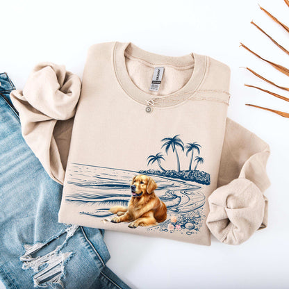Take Me To The Beach Golden Retriever Dog Shirt