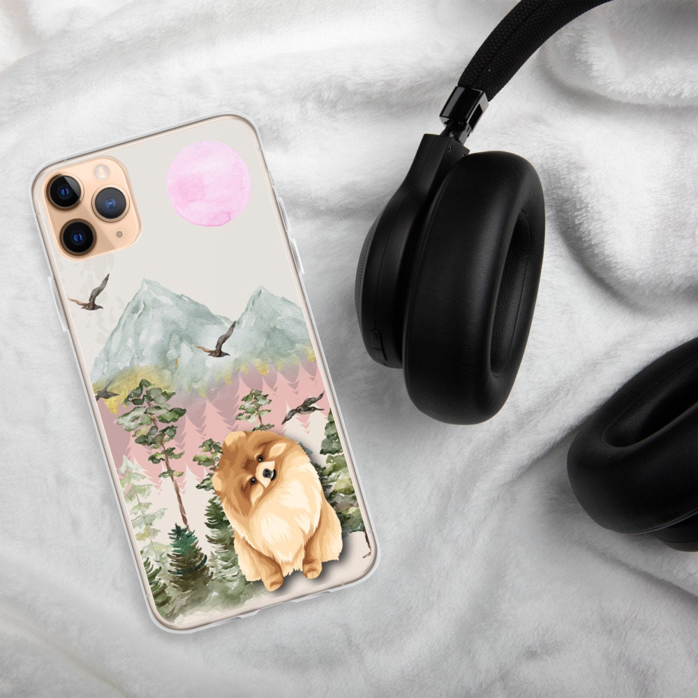 Pomeranian Dog Case for iPhone, for iphone 16, 15, 14, 13, 12, pomeranian spitz puppy, pom lover gift, pomeranian gifts, pomeranian mom