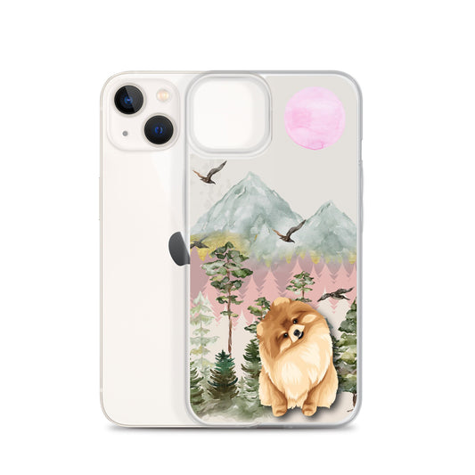 Pomeranian Dog Case for iPhone, for iphone 16, 15, 14, 13, 12, pomeranian spitz puppy, pom lover gift, pomeranian gifts, pomeranian mom