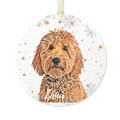 Personalized Golden doodle ornament, Christmas tree ornament, goldendoodle mama sweatshirt, Valentine doodle socks, dogs first Christmas