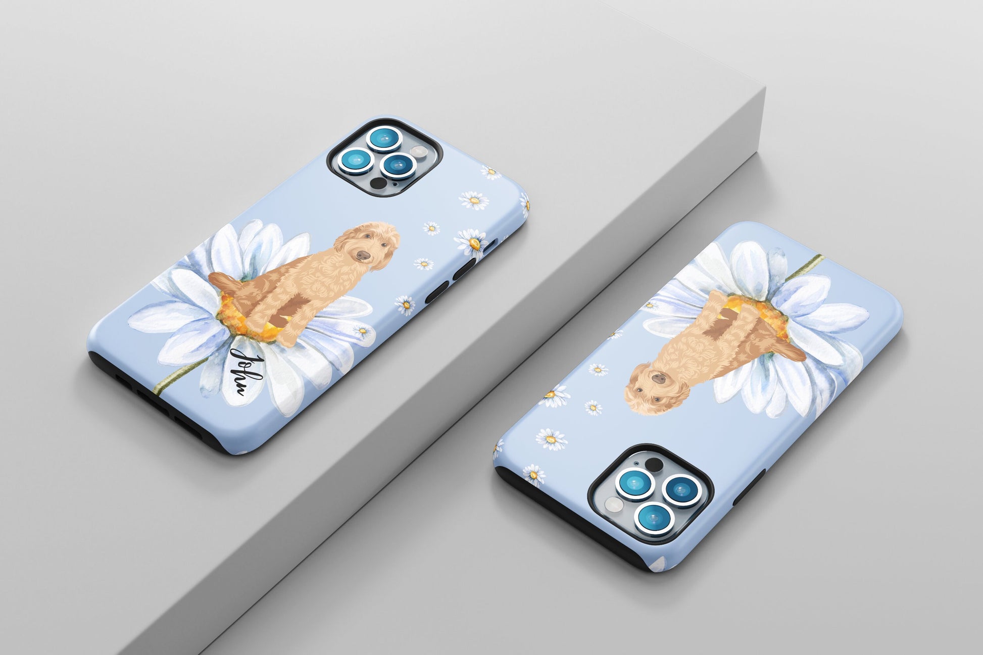 Cottagecore Goldendoodle phone case, Golden doodle gift, mothers day gift, flower mom birthday gift, doodle mom gift, cockapoo gifts, cavapo