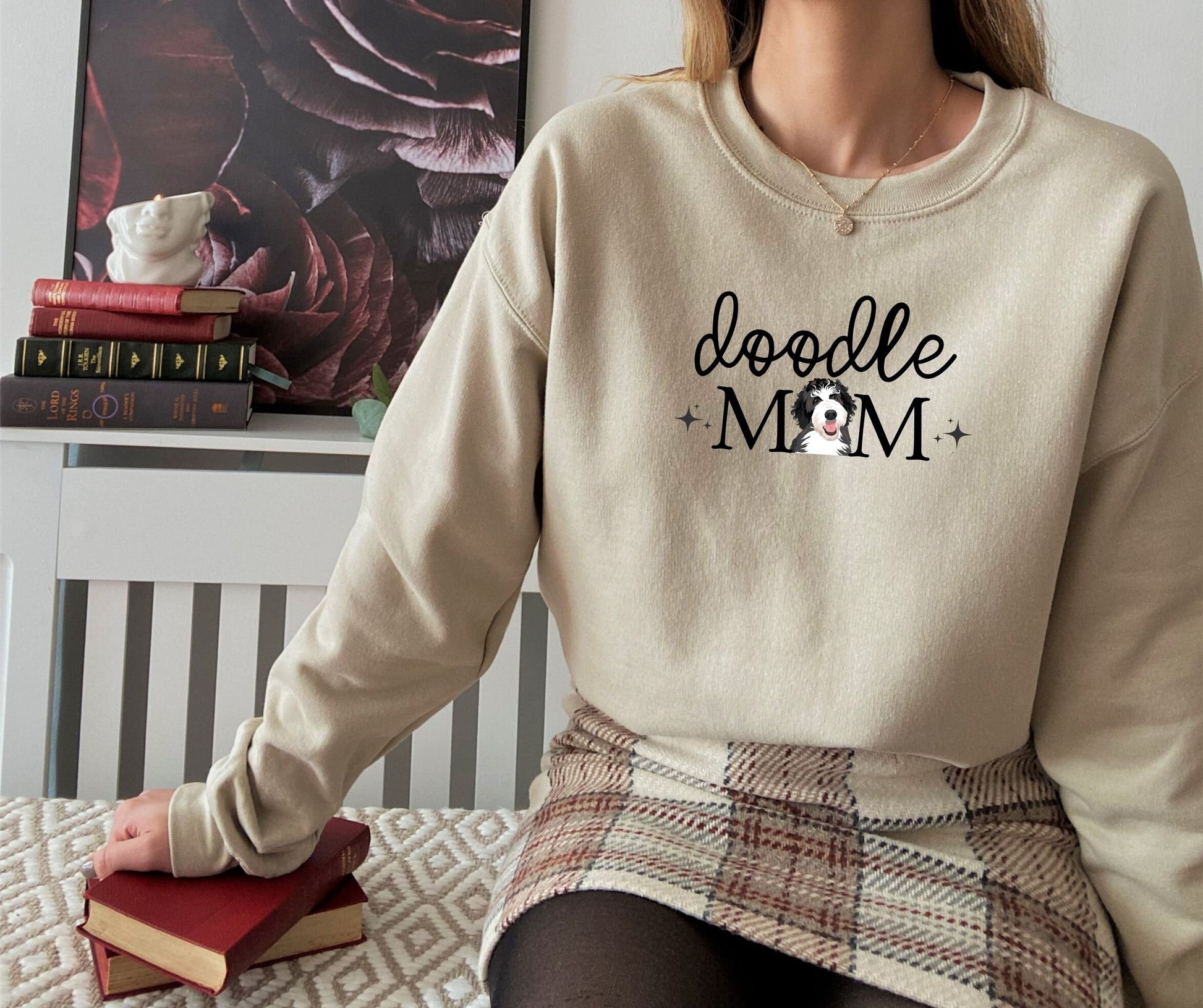 Bernedoodle Mama Sweatshirt Doodle Mom T-shirt Doodle Sweatshirt Labradoodle Crewneck Dog Mom Apparel Doodle Puppy Gifts Dog Parent Shirt