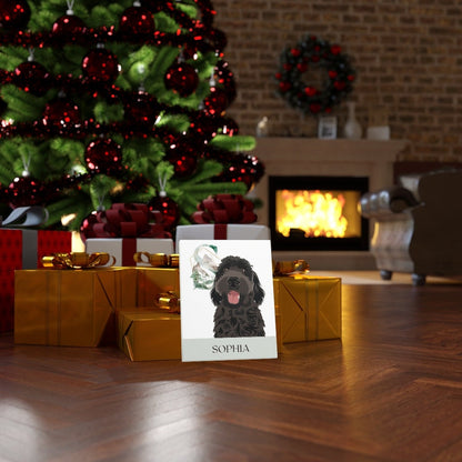 Personalized Goldendoodle wall art canva, black golden doodle gifts, cockapoo wall art, cavapoo gifts, doodle dog mom canva