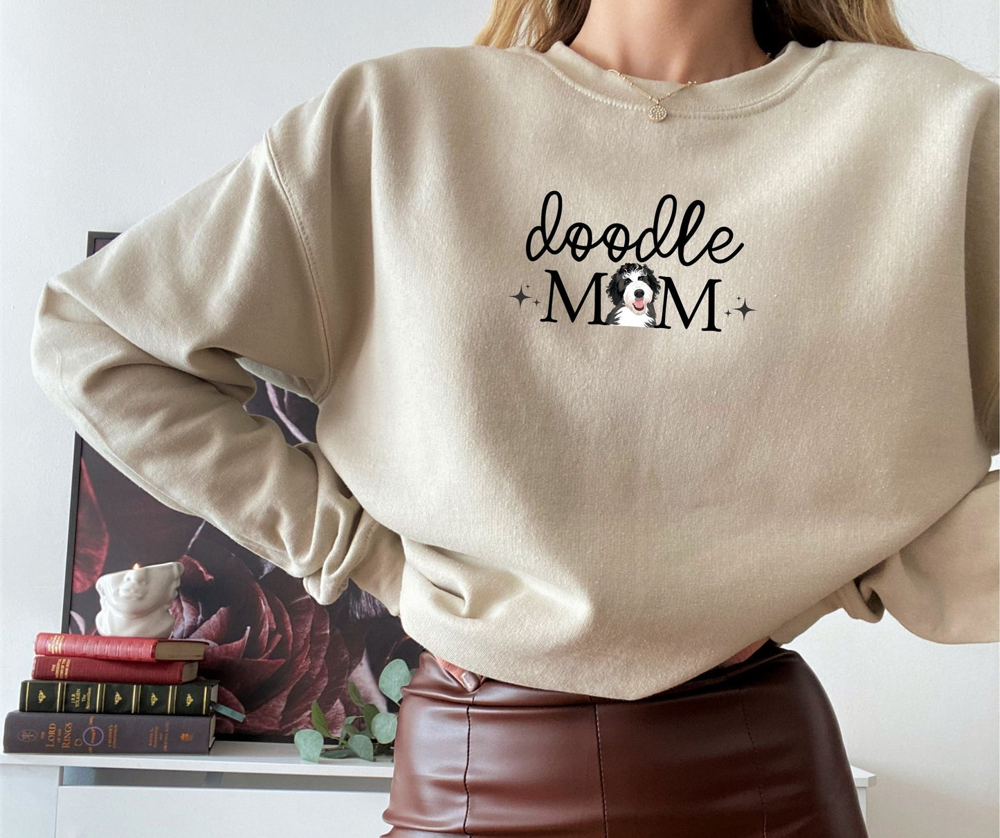 Bernedoodle Mama Sweatshirt Doodle Mom T-shirt Doodle Sweatshirt Labradoodle Crewneck Dog Mom Apparel Doodle Puppy Gifts Dog Parent Shirt