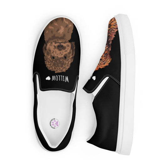 Goldendoodle Shoes, mothers day gift, daughter birthday gift, canvas shoe, dog portrait shoe, cockapoo gift, golden doodle gifts
